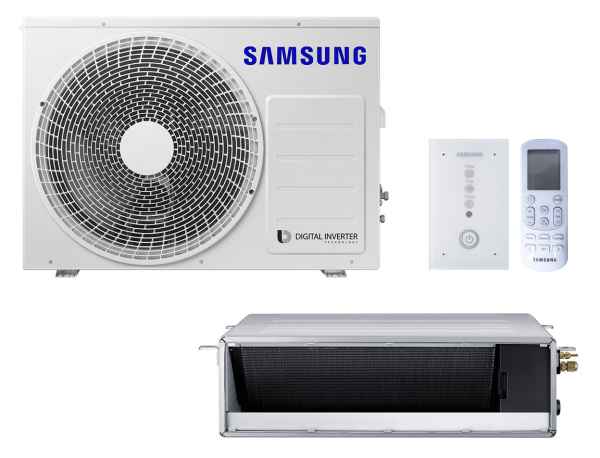 SAMSUNG BAC Kanaleinbaugerät Set Kühlen 5.0 kW | Heizen 6.0 kW AC052RNMDK IR