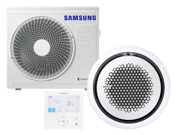 SAMSUNG BAC Deckenkassette Set Kühlen 7.1 kW | Heizen 8.0 kW AC071RN4PK KB rund