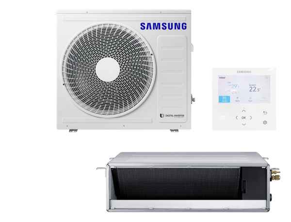 SAMSUNG BAC Kanaleinbaugerät Set Kühlen 7.1 kW | Heizen 8.0 kW AC071RNMDK KB