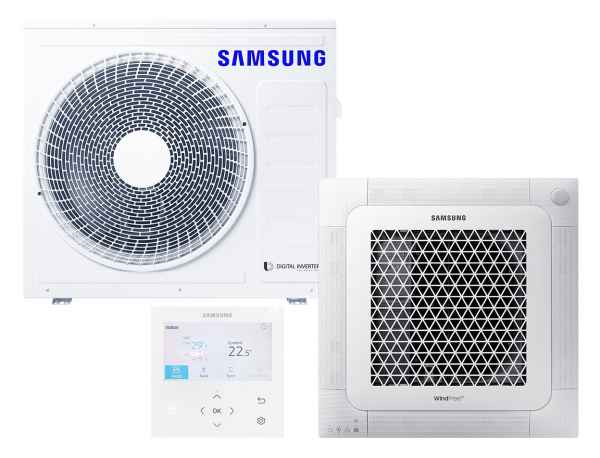 SAMSUNG BAC 4-Wege Kassette Wind-Free Set Kühlen 6.8 kW | Heizen 7.5 kW AC071RNNDK KB