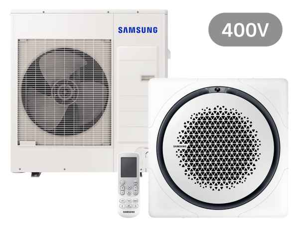 SAMSUNG BAC Deckenkassette Set Kühlen 12.0 kW | Heizen 13.0 kW AC120RN4PK IR 400 V eckig