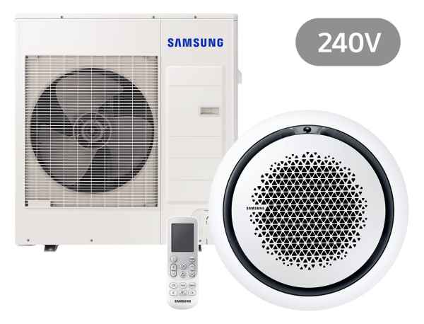 SAMSUNG BAC Deckenkassette Set Kühlen 10.0 kW | Heizen 11.2 kW AC100RN4PK IR 240 V rund