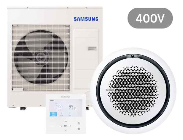 SAMSUNG BAC Deckenkassette Set Kühlen 12.0 kW | Heizen 13.0 kW AC120RN4PK KB 400 V rund