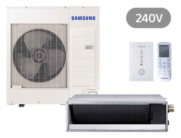 SAMSUNG BAC Kanaleinbaugerät Set Kühlen 10.0 kW | Heizen 11.2 kW AC100RNMDK IR 240V