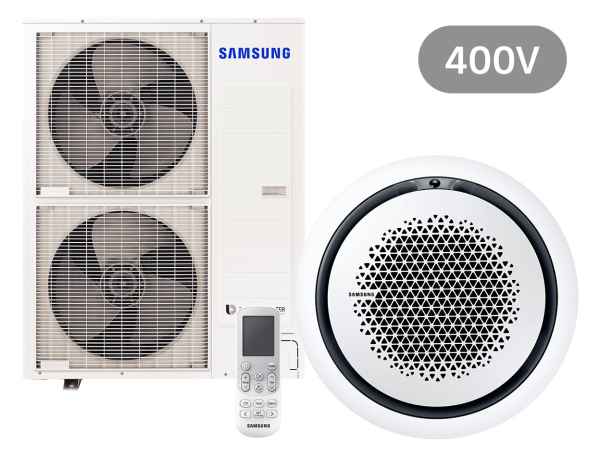 SAMSUNG BAC Deckenkassette Set Kühlen 13.4 kW | Heizen 15.5 kW AC140RN4PK IR 400 V rund