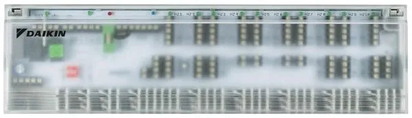 Kabelklemmleiste KKL-1Einzelraum-Regelung bis zu 10 ZonenDAIKIN Kabelklemmleiste KKL-1Typ: EKWUFHTA1V3Kabelklemmleiste KKL-1Einzelraum-Regelung bis zu 10 Zonen