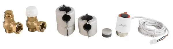 2-Wege-Ventil mit Antrieb fürAbschaltung des Heizwasserdurchflusses2-Wege-Ventil mit Antrieb EK2VK0Für Abschaltung desHeizwasserdurchflusses.Bei Anbindung aus der Wand ist ZubehörEKEUR90 erforderlich.Bei Anbindung aus dem Fußboden