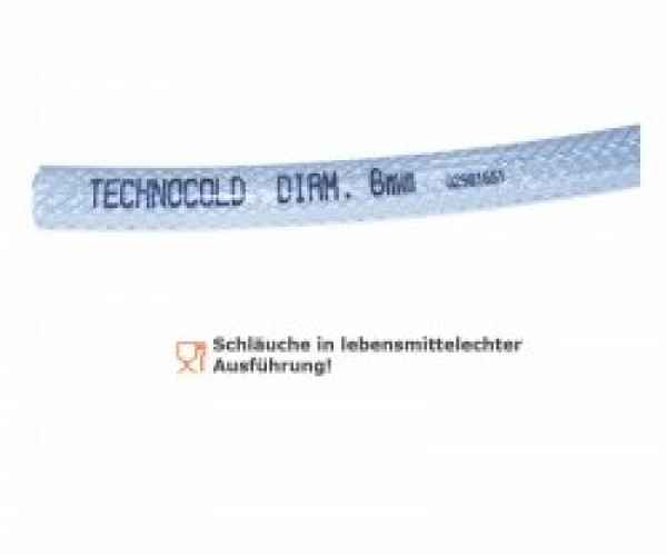 Technocold Kondensatschlauch PVC verstärkt 8x14 mm ID, 50 m Rolle