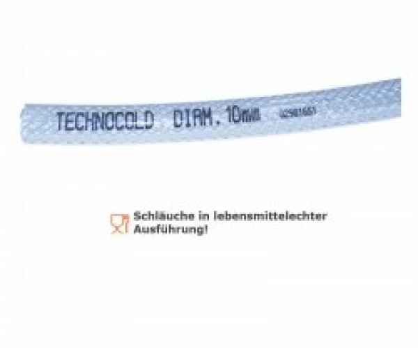 Technocold Kondensatschlauch PVC verstärkt 10x16 mm ID, 50 m Rolle