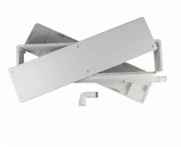 Installationsbox mit Kondensatwanne, Abfluss seitlich/unten 430x103x63 mm