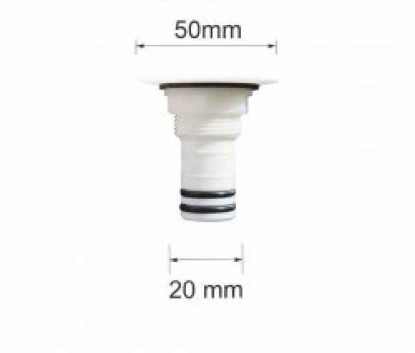 Behälteranschluss 1/2"" Außengewinde, 20 mm Schlauchanschluss