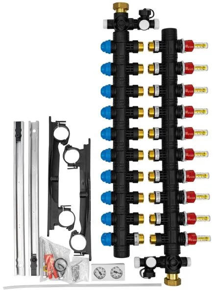 Heizkreisverteiler Kunststoff, RMX 1010-fach Verteiler, Maße 44 x 60 cmDAIKIN Heizkreisverteiler Kunststoff,RMX 10Typ: ECOLLECTRMX10A