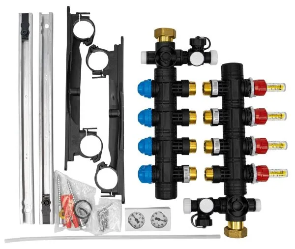 Heizkreisverteiler Kunststoff, RMX 44-fach Verteiler, Maße 44 x 30 cmDAIKIN Heizkreisverteiler Kunststoff,RMX 4Typ: ECOLLECTRMX4A