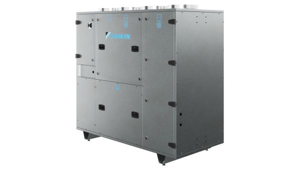 AHU Modular T Pro, WandgerätTyp ATB06LA, Anschluss linksDAIKIN Lüftungsgerät ALB05RBModular L-Serie, Baugröße 05,Bedienseite rechtsGerät zur Deckenmontage mitLuftvolumenstrom 1.500 m3/h.Alle Geräte sind mit einer integriertenPlug & P