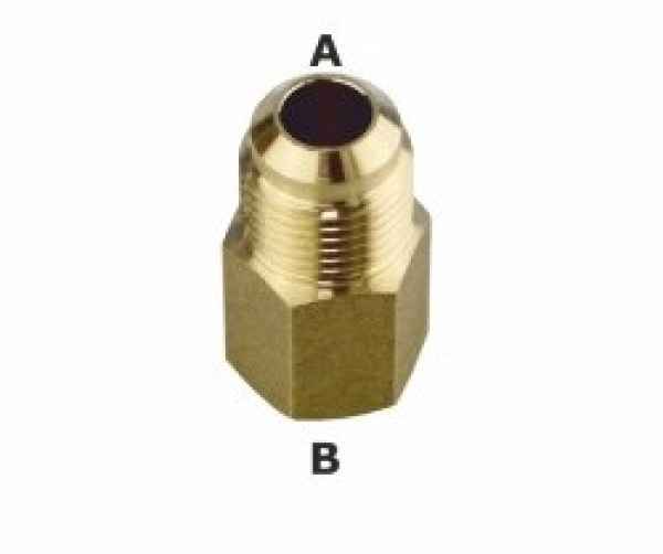 Erweiterungs-Aufschraubstutzen 5/8""M - 1/2""W SAE (7/8""-3/4"" UNF) incl. Dichtring