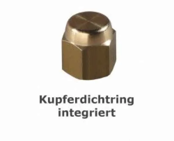 Verschlusskappe 1/4"" SAE (7/16"" UNF) mit Dichtung