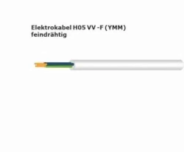 Energieleitung YM-J (A05VV-U) 5x4,0, Bund 50 m