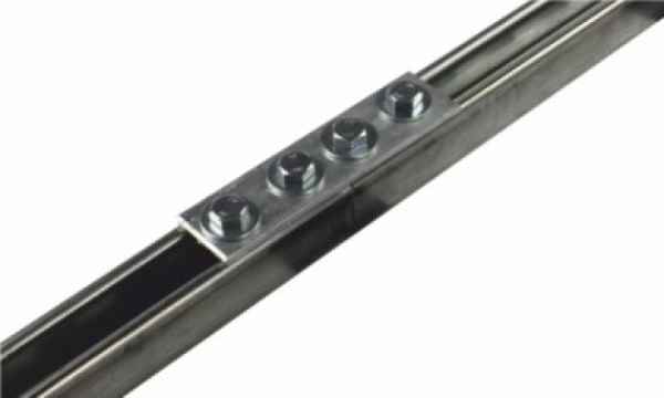 Verbinder gerade f. Montageschiene 41, 4 Loch