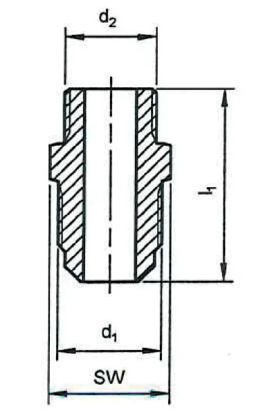 Einschraubstutzen zylindrisch N 10xR3/8"