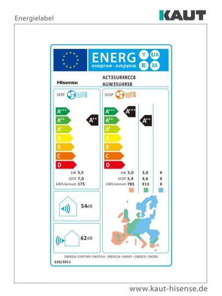 HISENSE Mini Kassettengerät ACT35UR4RCC8 - 3,5 kW