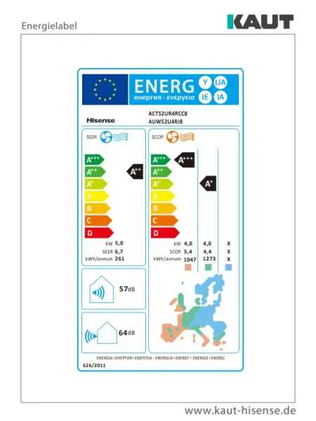 HISENSE Mini Kassettengerät ACT52UR4RCC8 - 5,2 kW HISENSE Mini Kassettengerät ACT52UR4RCC8 - 5,2 kW