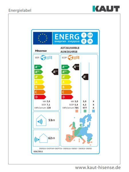 HISENSE Kanalgerät ADT26UX4RBL8 - 2,6 kW