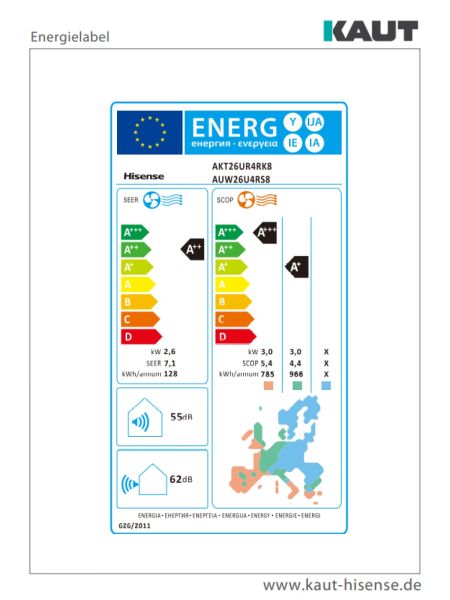 HISENSE BiFlow Truhengerät AKT26UR4RK4 - 2,6 kW