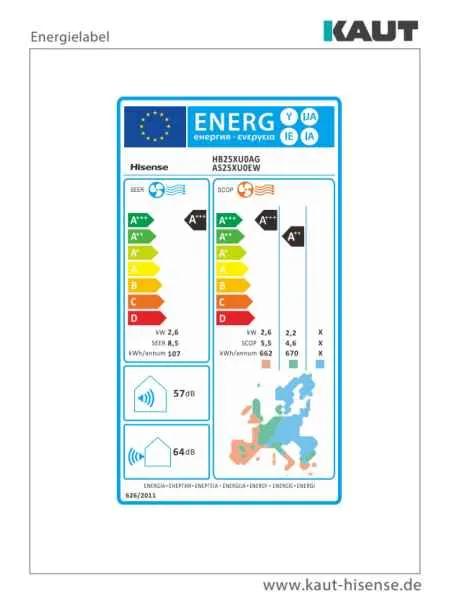 HISENSE Uni HB weiß Wandgerät HB25XU0AG - 2,6 kW HISENSE Uni HB weiß Wandgerät HB25XU0AG - 2,6 kW
