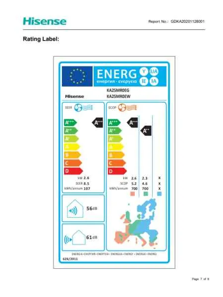HISENSE Energy SE Wandgerät KA25MR0EG - 2,6 kW HISENSE Energy SE Wandgerät KA25MR0EG - 2,6 kW