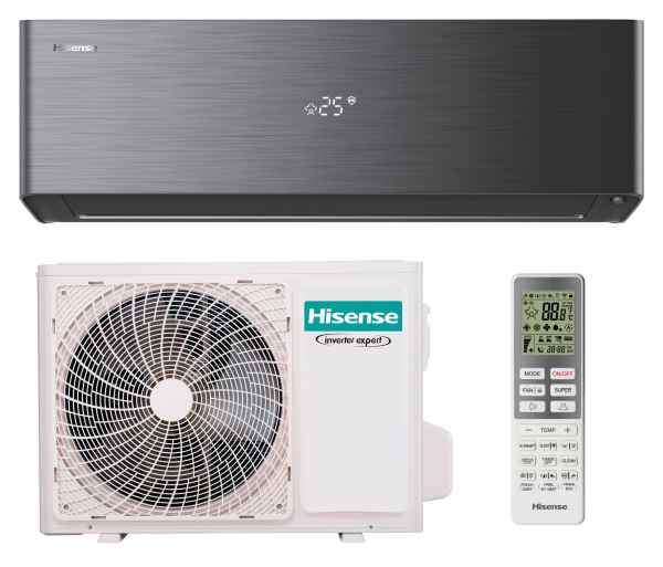 Hisense Energy Pro X schwarz Wandgerät-Set QH25XV4BG + AS25XV4EW - 2,6 kW Hisense Energy Pro X schwarz Wandgerät-Set QH25XV4BG + AS25XV4EW - 2,6 kW