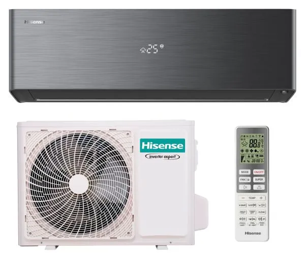 Hisense Energy Pro X schwarz Wandgerät-Set QH50BV0BG + AS50BV0EW - 5,0 kW