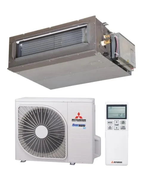 Mitsubishi Heavy FDUM40VH + SRC40ZSX-W1 – Kanalgerät-Set 4,0 kW R32 – Split-Klimaanlage