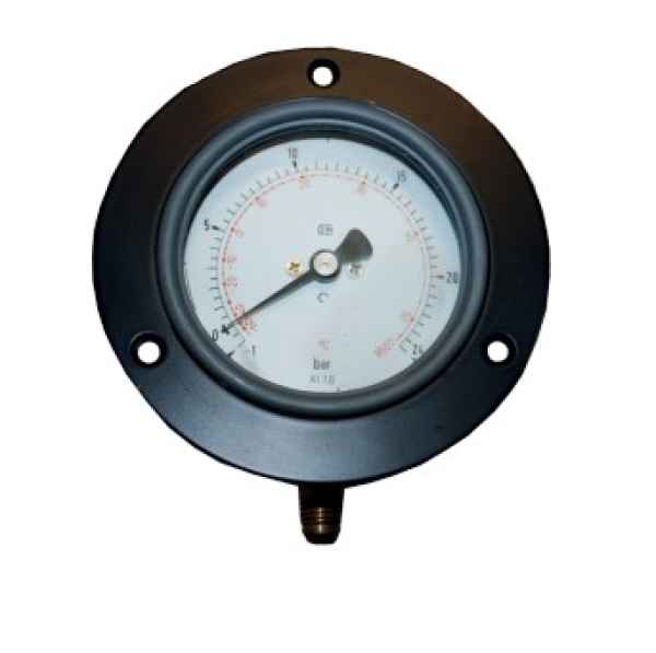 Haenni Saugmanometer -1/+12,5bar 80mm R22 Glyzerin Rand vorne