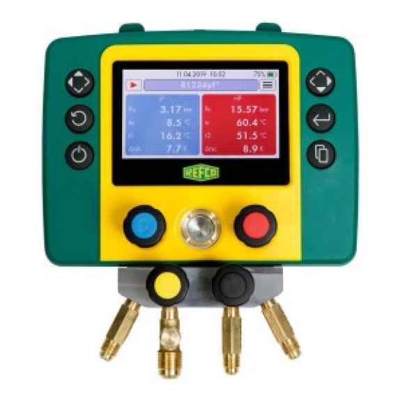 Refco elektronische Monteurhilfe 4-Wege REFMATE-4 + Schlauchset im Koffer