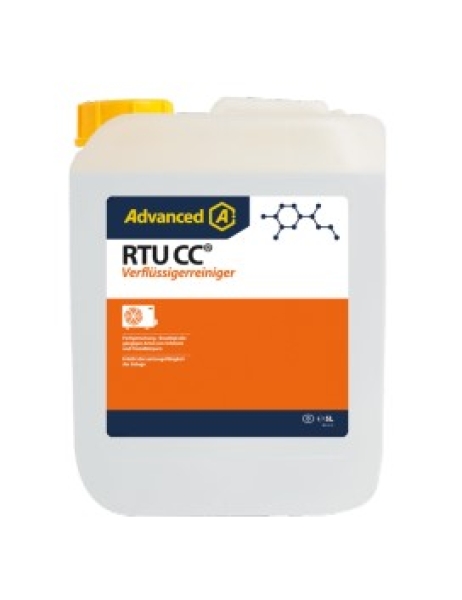 Reinigungsmittel f.Verflüssiger RTU CC Kanister 5L (gebrauchsfertig) Reinigungsmittel f.Verflüssiger RTU CC Kanister 5L (gebrauchsfertig)
