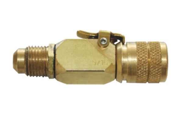 Schnellkupplung m. Schraderventil gerade 26-C 1/2"-20UNF (5/16"SAE) R410A