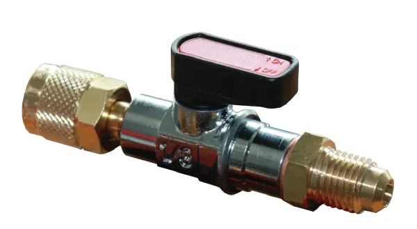 Refco Kugelventil zu Füllschläuchen CA-1/2"-20UNF-R rot