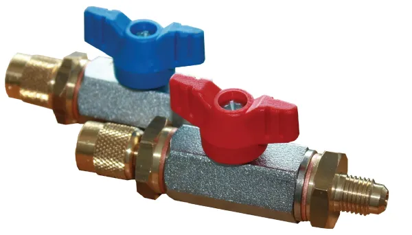 Refco Kugelventil zu Füllschläuchen CX-1/4"SAE-B blau