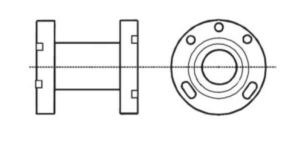 Alco Adapter für OM3/OM4/OW4 OM0-CUA 3 + 4 Loch Flansch