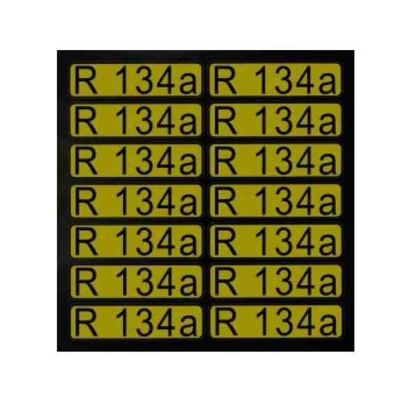 Aufkleber für Richtungspfeile R134a (1 Satz = 14 St.)