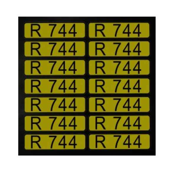 Aufkleber für Richtungspfeile R744 (1 Satz = 14 St.)