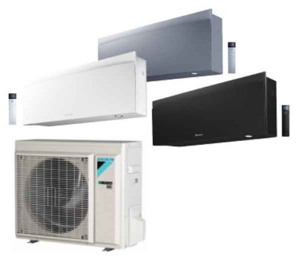 DAIKIN Emura 3 FTXJ50AB+RXJ50AB (Mattschwarz) 5,0 kW