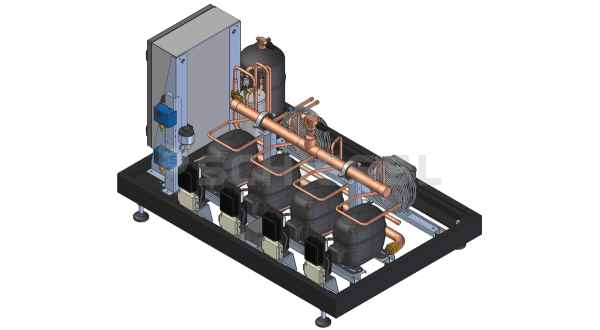 Rivacold Verbundsatz mit Schaltkasten C4NMC12Y0R02-04 o.Verflüssiger m.OA+DT