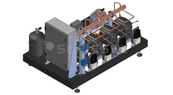 Rivacold Verbundsatz mit Schaltkasten C3NMC21Y0R02-04 o.Verflüssiger m.OA+DT