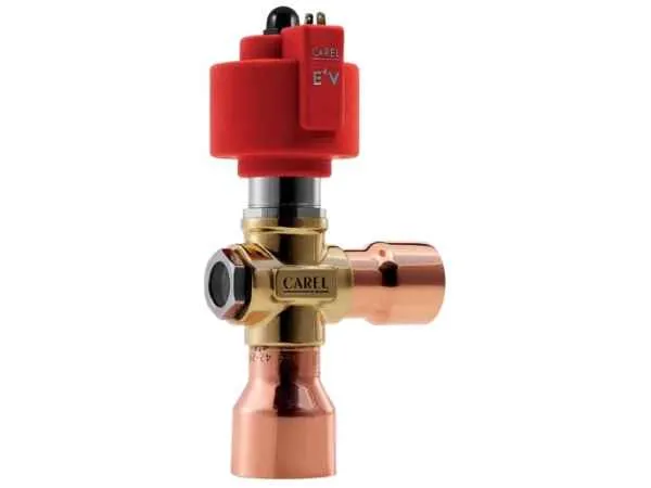 Carel Expansionsventil elektrisch E4V85BST00 28/35mm ODF mit Schauglas Carel Expansionsventil elektrisch E4V85BST00 28/35mm ODF mit Schauglas