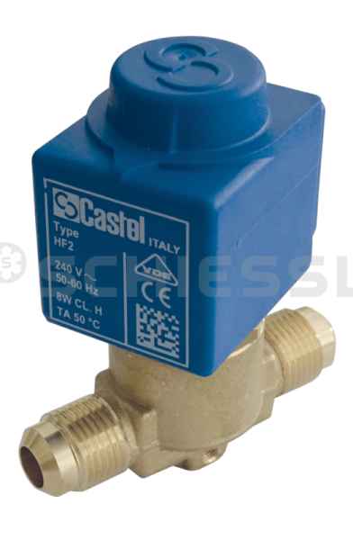 Castel Magnetventil m.Spule HF2 230V 1064/3A6 5/8"UNF (o.Stecker)