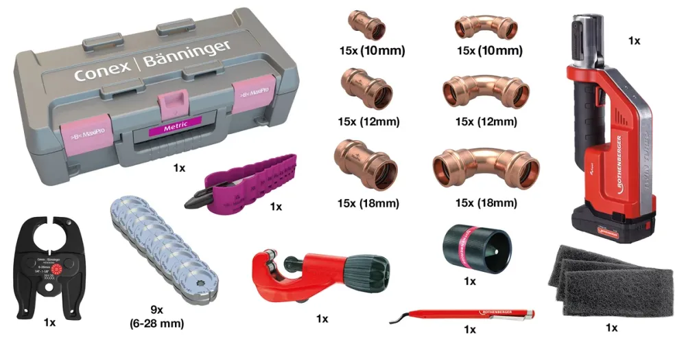 IBP B MaxiPro metrisch Starterpaket MPMSTARTERKIT inklusive Pressmaschine
