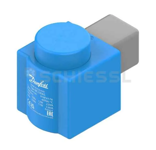 Danfoss Magnetventilspule Clip-on AMP BE230CS 230V/50-60Hz AC 17/14W