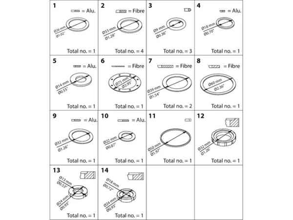 Danfoss Reparatur Kit f. PM, MRV, Gr.125 MEV, PMFH 027F3150