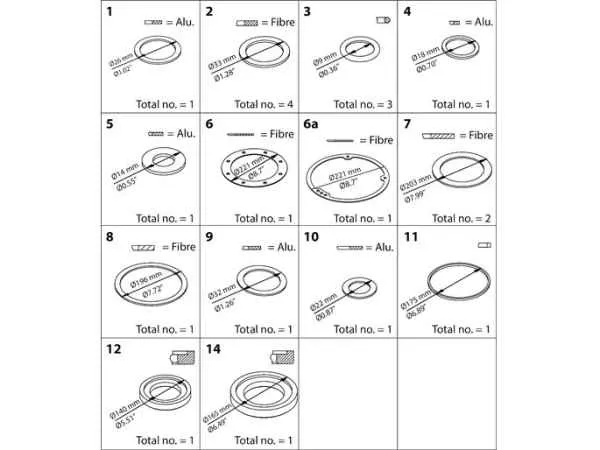 Danfoss Reparatur Kit f. PM, PML/X, Gr.125 027F3158